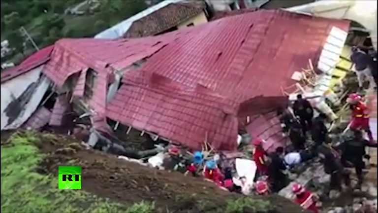 Video: Tragic aftermath of hotel wall collapsing during wedding in Peru