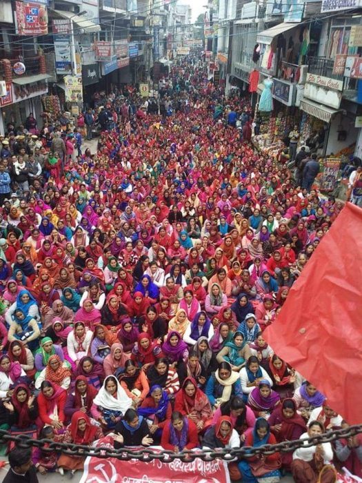 Protesters in Hamirpur, Himachal Pradesh, India. (Rahul)