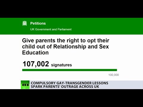 Video: Compulsory gay & trans sex lessons spark parents’ outrage in UK