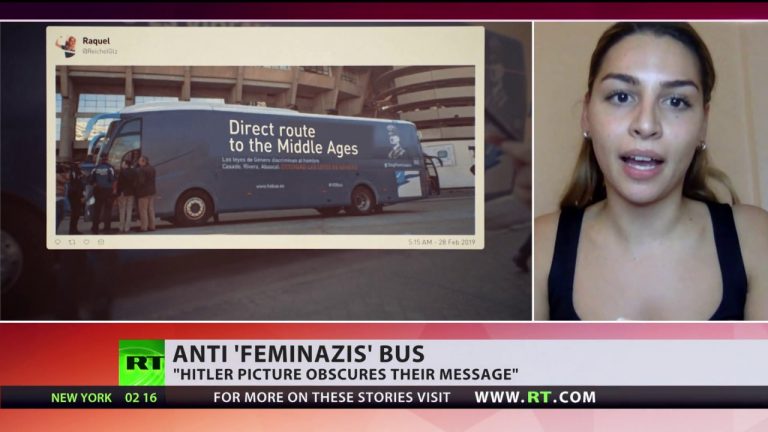 Video: #StopFeminazis or ad gone too far? Campaign against gender violence features Hitler in make-up