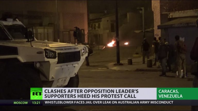 Video: Clashes in Caracas after Guaido’s supporters heed his protest call